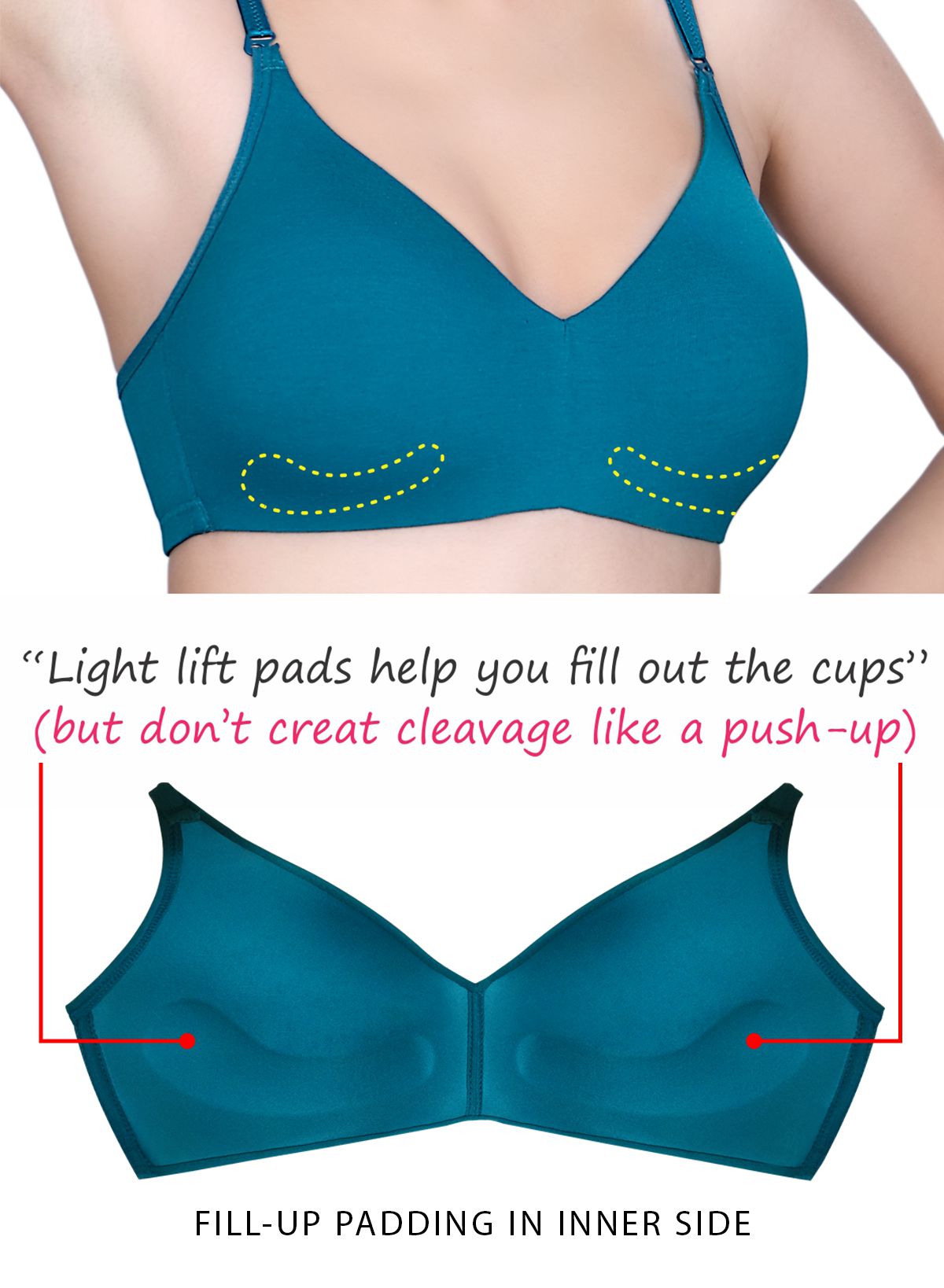 Riza Fillup Lightly Padded T-shirt Bra