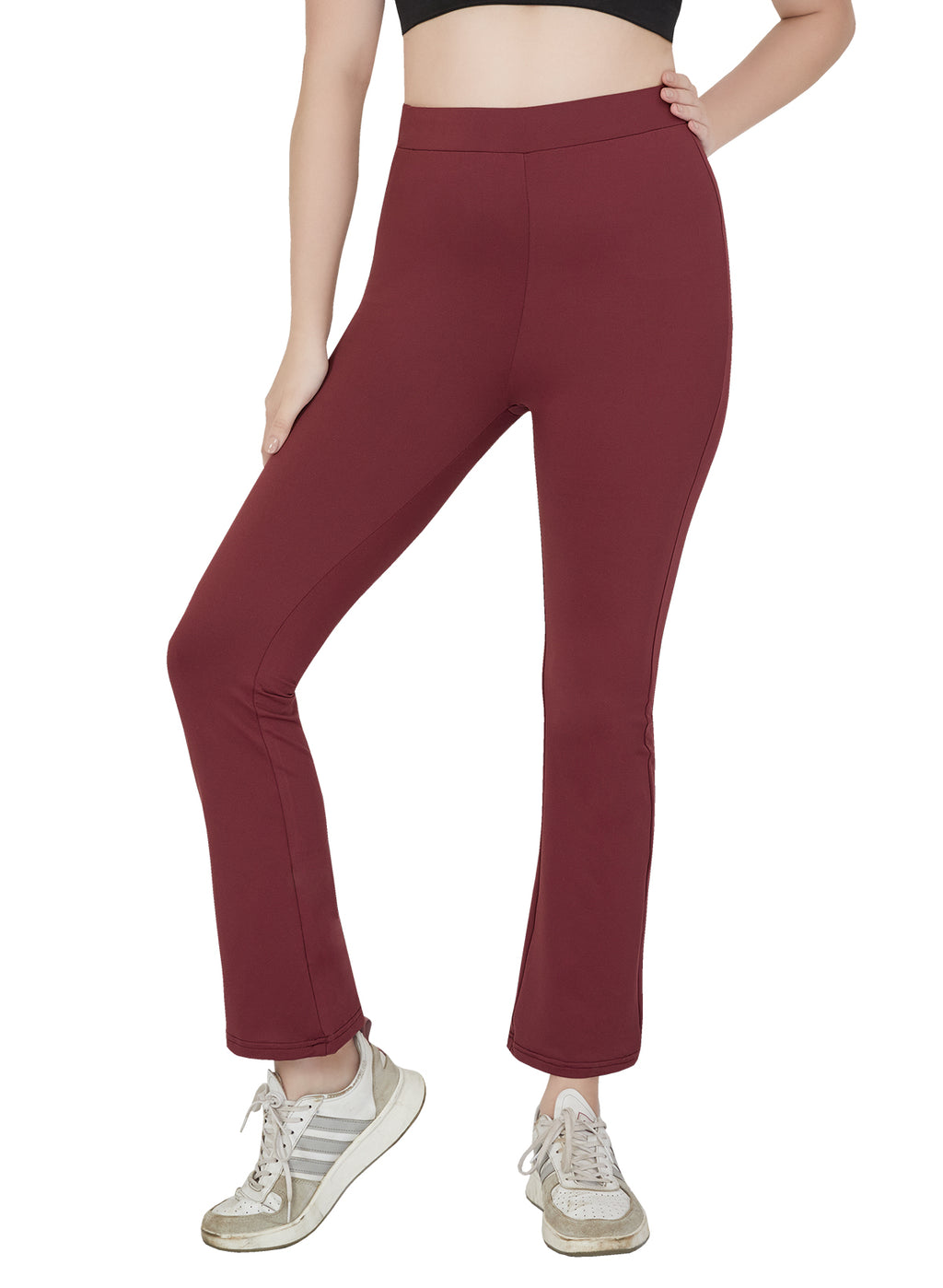 Regular Waist Flared Pant