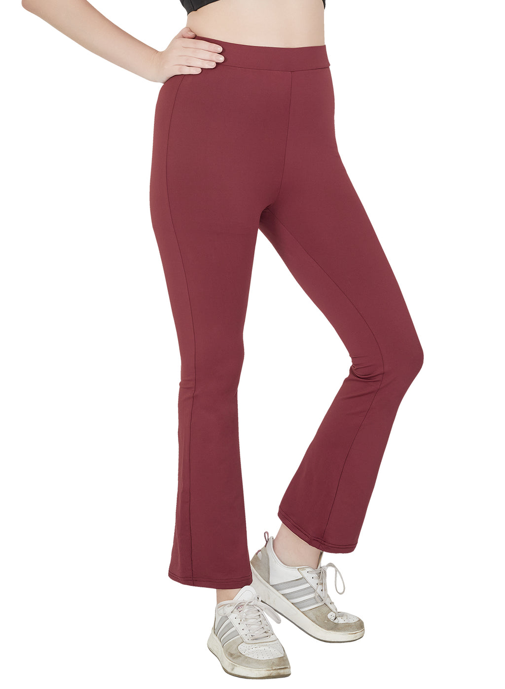 Regular Waist Flared Pant