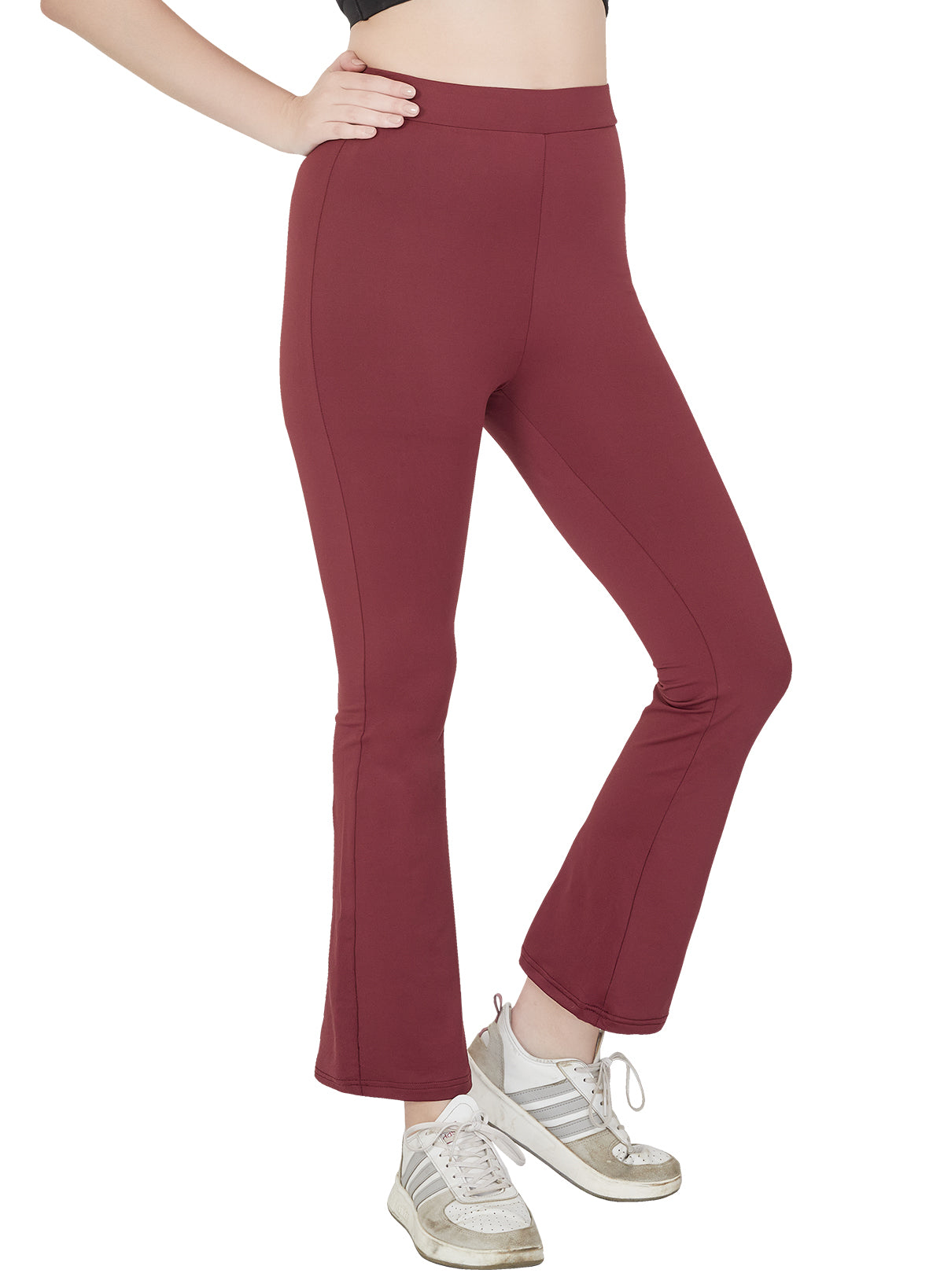Regular Waist Flared Pant