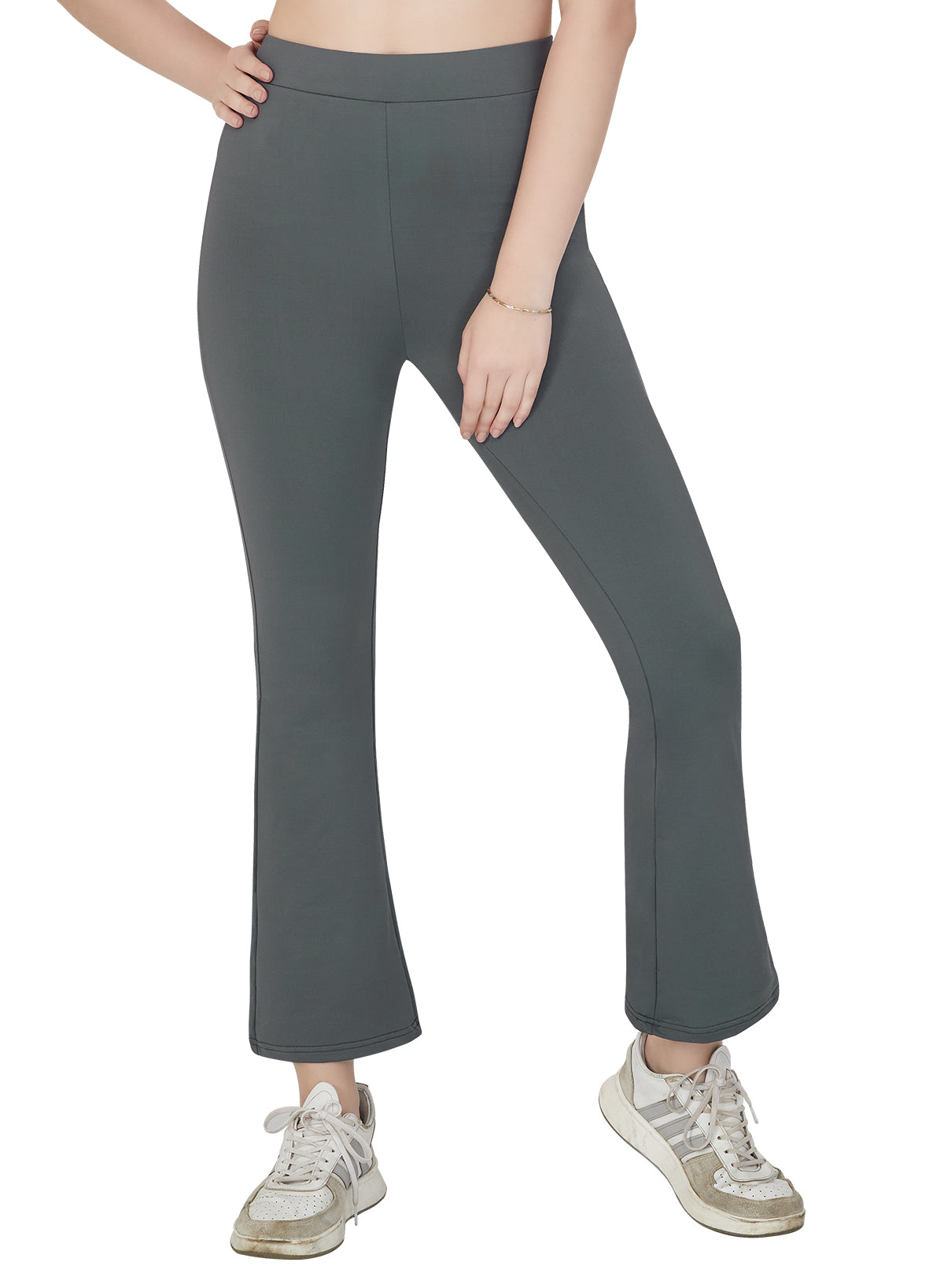 Regular Waist Flared Pant