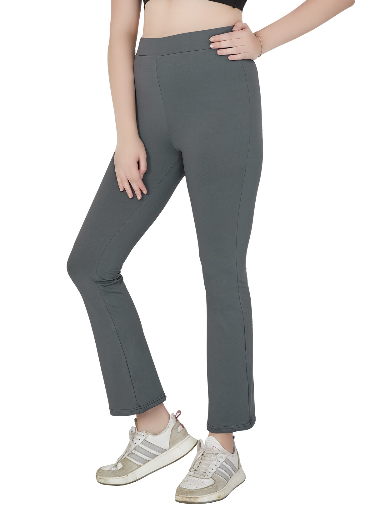 Regular Waist Flared Pant