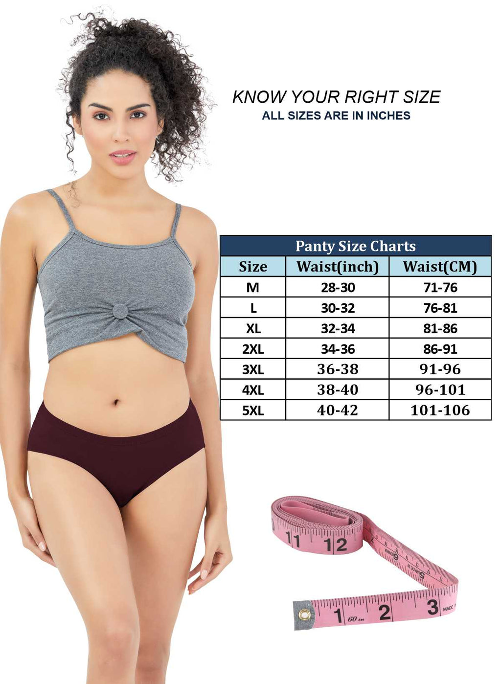 India Ki Mast Covered Elastic Hipster Panty