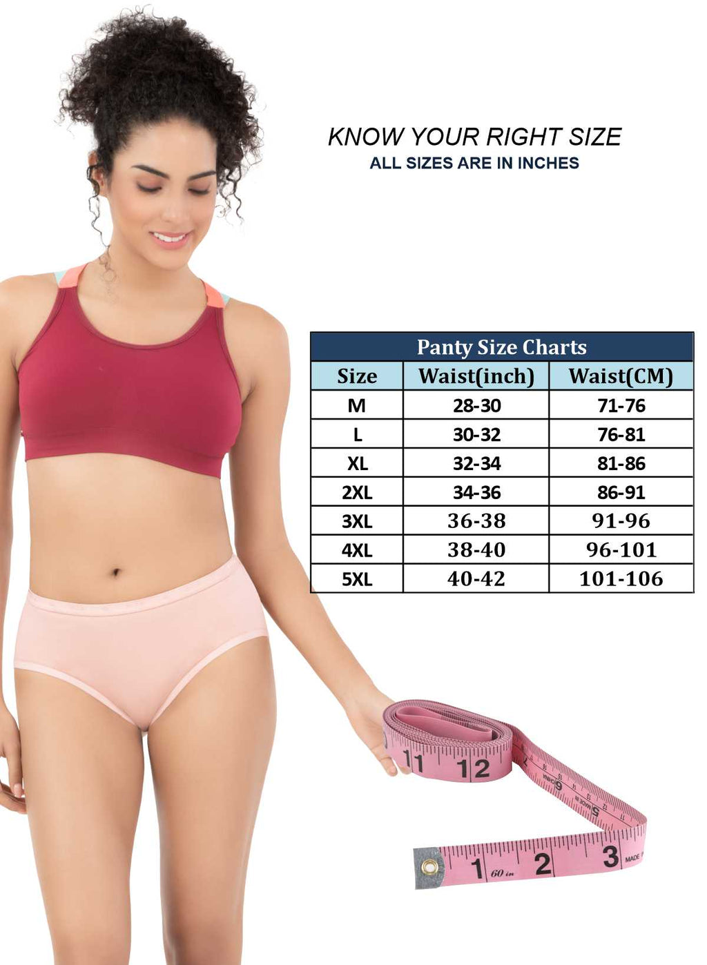 India Ki Mast Outer Elastic Hipster Panty (Pack Of - 3)