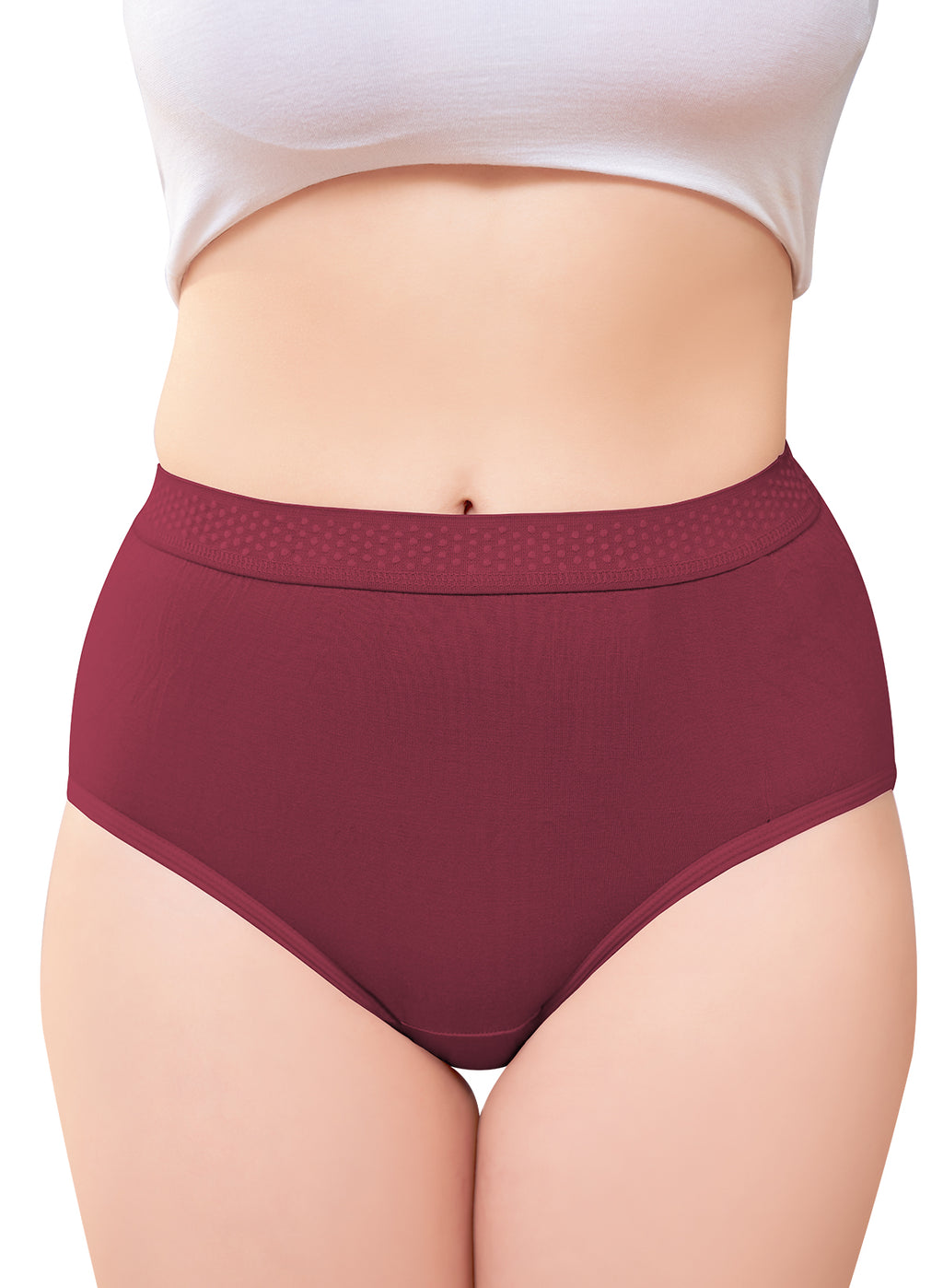 Silkie Dotted Outer Elastic Hipster Panty