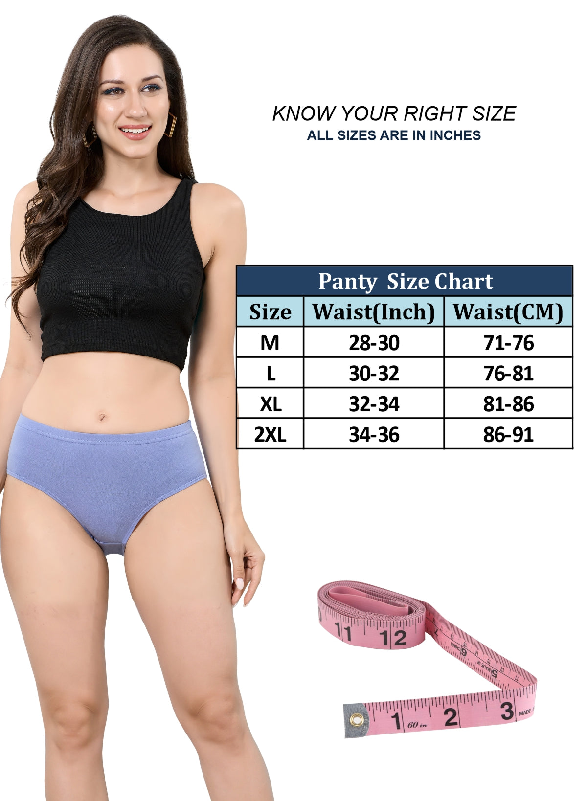 Smoothline Panty (Pack Of-3 Assorted Colours May Vary)