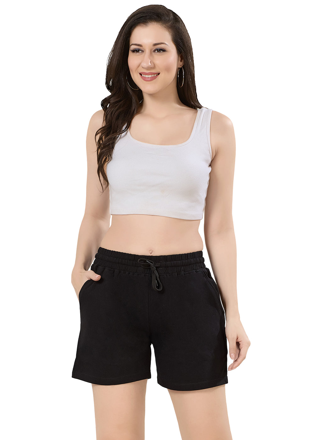 Cotton Solid Shorts
