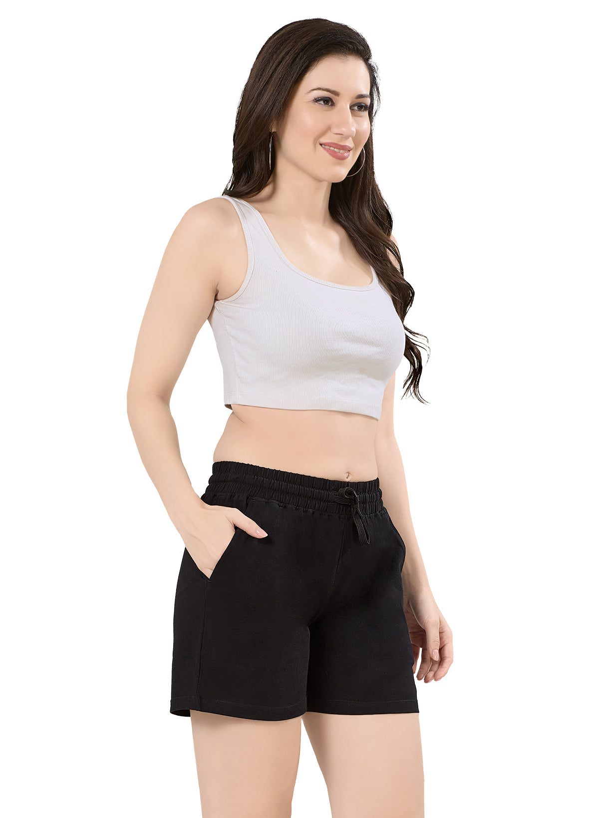 Cotton Solid Shorts