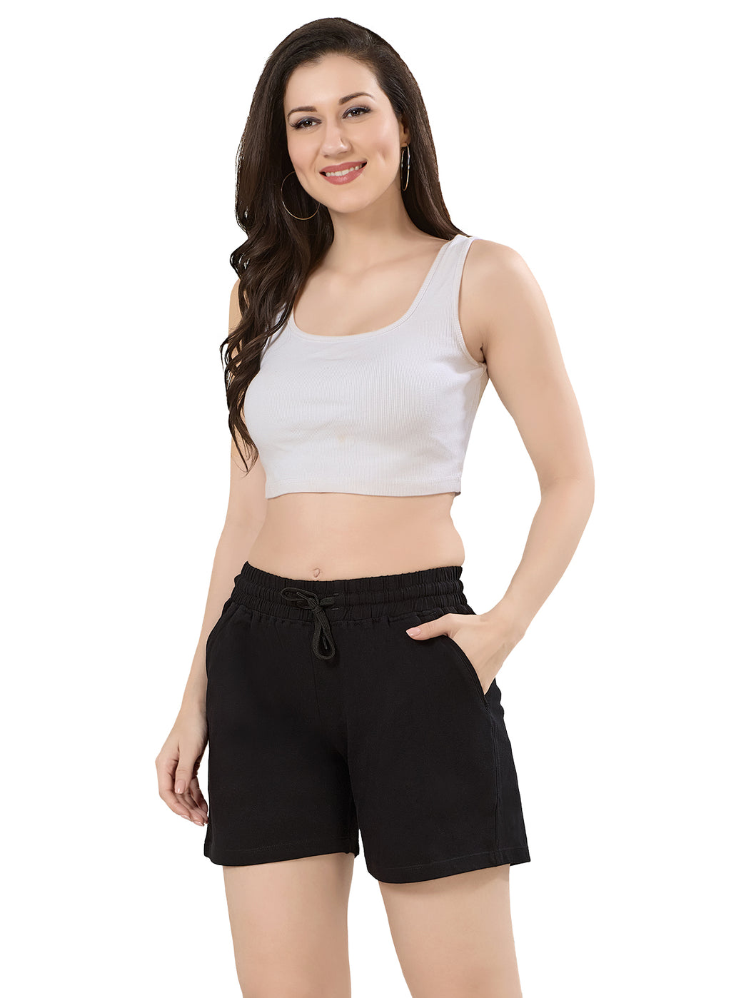 Cotton Solid Shorts