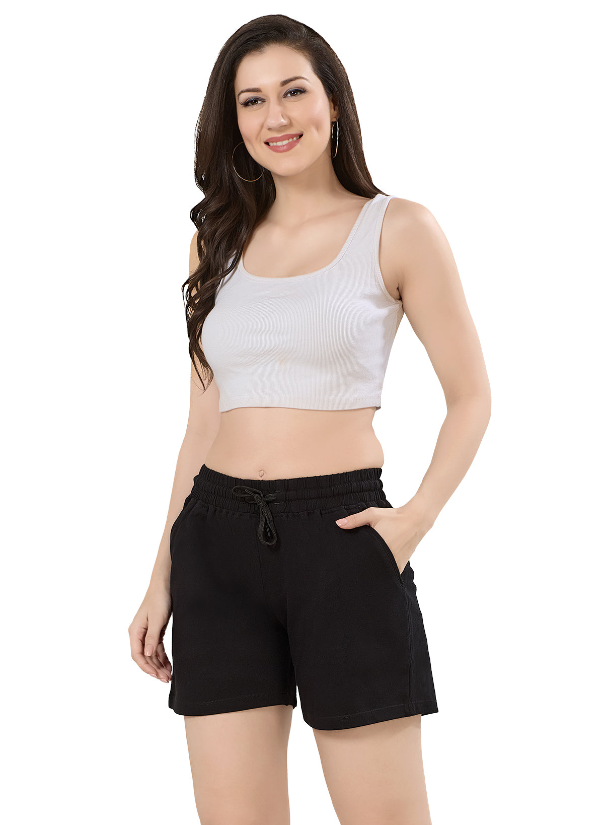 Cotton Solid Shorts